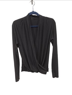 Lululemon Radiant Long Sleeve Wrap Top Black